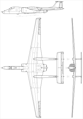 vue en plan de l’avion