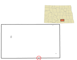 Location of Lehr, North Dakota