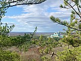 Narragansett Trail's Lantern Hill view of the Mashantucket Pequots Foxwoods Casino Resort.