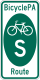 BicyclePA Route S marker