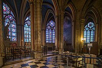 Ambulatory and Chapels of the chevet of Notre Dame de Paris (14th century)