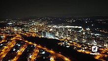 Bairro do Polvilho em Cajamar, durante a noite.