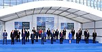 President Donald J. Trump and Secretary General Jens Stoltenberg during a NATO family photo.