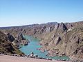 Río Diamante, cerca del embalse Los Reyunos, Mendoza.