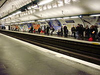 Line 11 platforms at Rambuteau