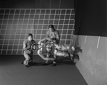 Astronaut training in the Reduced Gravity Walking Simulator, by NASA