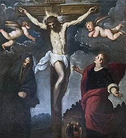 The crucifixion between the Virgin and St. John