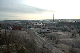 Vy från Sjuntorp, i häradets äldre huvudbygd