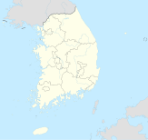 KBOリーグの位置（大韓民国内）