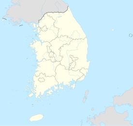 Pohang ubicada en Corea del Sur