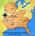 en:Southeastern Ceremonial Complex map