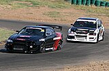 Battle for the Super Lap supremacy at Oran Park Raceway in 2009