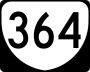 State Route 364 marker