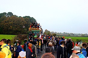 Une partie de la mobilisation, le 17 novembre 2012, à Notre-Dame-des-Landes.