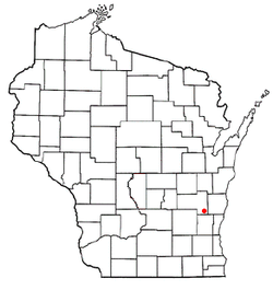 Location of Auburn, Wisconsin