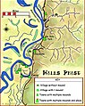 A map showing the en:Walls Phase, a Mississippian cultural component in Tennessee