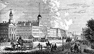 Woodward Avenue shopping district, 1865