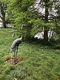 A pair of ornamental cranes presented to the future Edward VII when on a tour of India as Prince of Wales