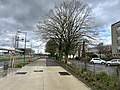 L'avenue des sciences, sur le plateau de Saclay