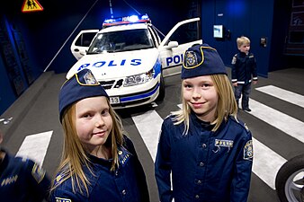 Barnutställningen Polis, polis..