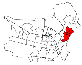 Situación de Berkel-Enschot en la ciudad Tilburg