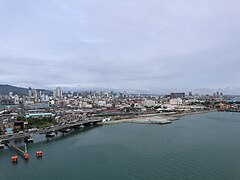 Cebu City skyline Cebu Strait