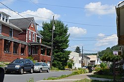 Residential neighborhood on David Street