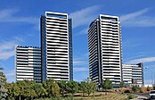 View of Skyline Madrid from the west