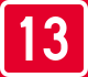 National Road 13 shield}}