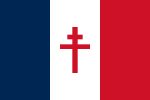 Drapeau de l' administration française libre des Nouvelles-Hébrides