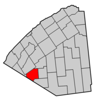 Map highlighting Fowler's location within St. Lawrence County.