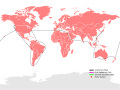 Route taken by the Great White Fleet.