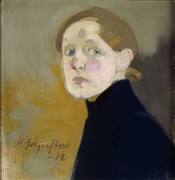 Självpotret av Helene Schjerfbeck