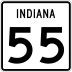 State Road 55 marker