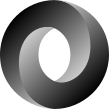 The JSON logo is a Möbius strip