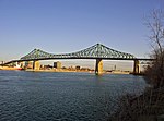 Jacques Cariter Bridge is a cantilevered bridge.