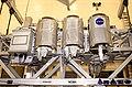 A payload for STS-107 awaiting transfer to the payload canister