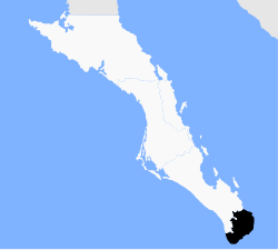Location of Los Cabos on Baja California Sur's tip.