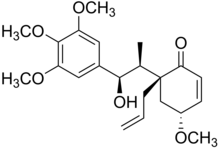 Chemical structure of megaphone