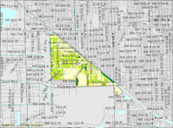 U.S. Census Bureau map showing city limits