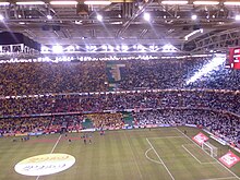 Supporters at the Millennium Stadium in 2006