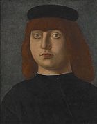 Bangs on a man in portrait, circa 1490-1531