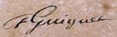 signature de François Guiguet