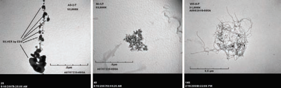 Aerosol droplets containing nanomaterials (N)