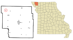 Location of Elmo, Missouri