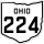 State Route 224 marker