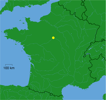 Localisation d'Orléans en France