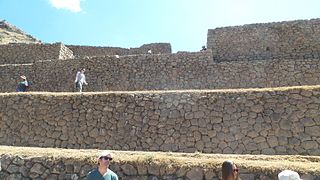 Terrasses incaïques de Písac, détail de l'appareillage des murs de soutènement.