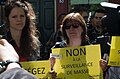 Manifestants contre le projet de loi renseignement