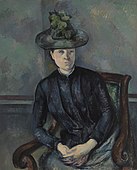Paul Cézanne, 1894-95, Femme au Chapeau Vert (Woman in a Green Hat. Madame Cézanne), oil on canvas, 100.3 x 81.3 cm, The Barnes Foundation, Merion, PA